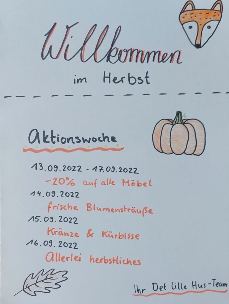 Herbstliche Aktionswoche im Det lille hus
